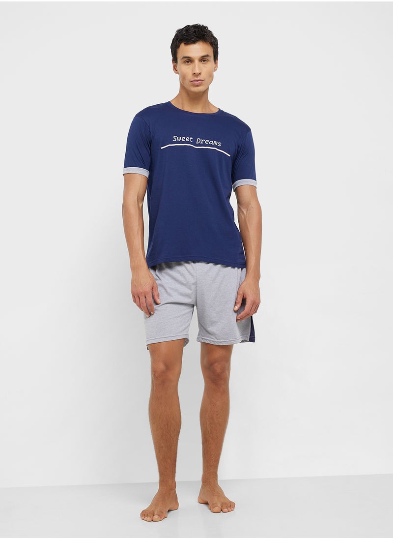 Seventy Five Nightwear T-Shirt & Shorts Set  - Image 5