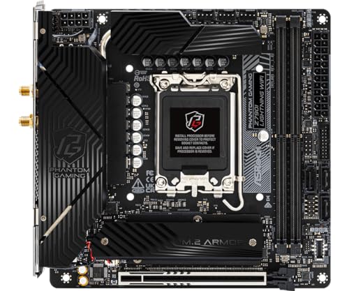 ASRock Phantom Gaming Intel Z790I Lightning WiFi DDR5 DIMMs up to 8600+ (OC) MHz 128GB LGA1700 M.2 Mini-ITX Motherboard SATA3 6.0 Gb/s Z790 802.11axe Wi-Fi 6E PCIe 5.0 x16 - Image 2