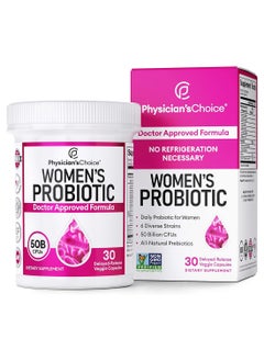 Physician's CHOICE Clinically Proven Pro Cran 50 Billion Cfu, D-Mannose And Cranberry Prebiotics And Probiotics For Women (30 Vegan Capsules)  - Image 1
