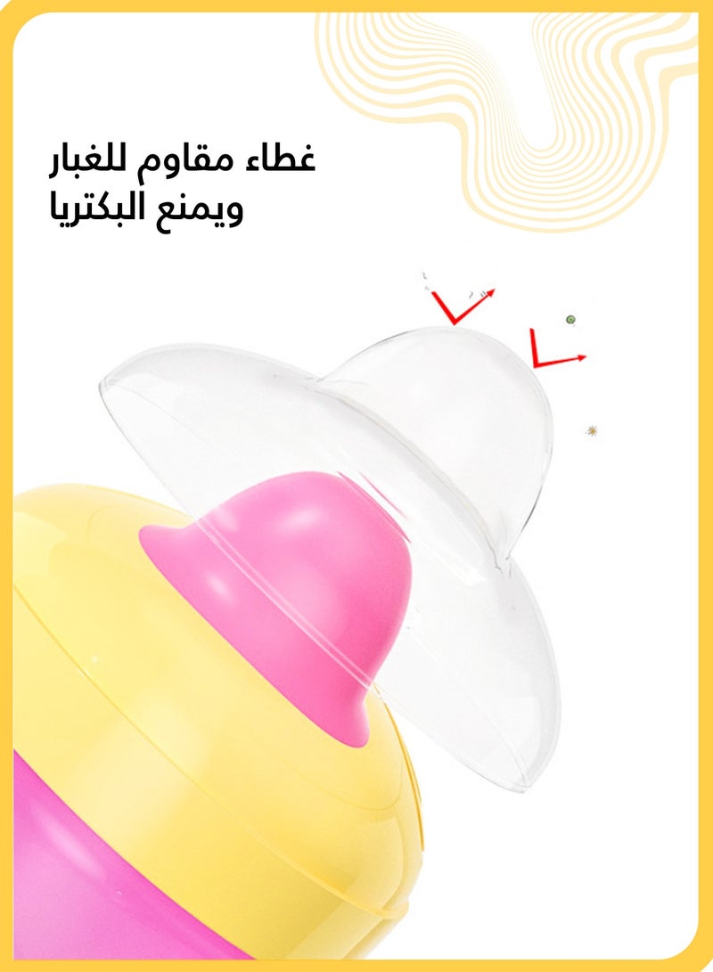 She&Little Green Baby Sippy Cup with Bite-Proof and Dust-Proof Lid Reusable Straw Training Bottle for 6 Months and Up Spill Proof Toddler Drinking Cup  - Image 3