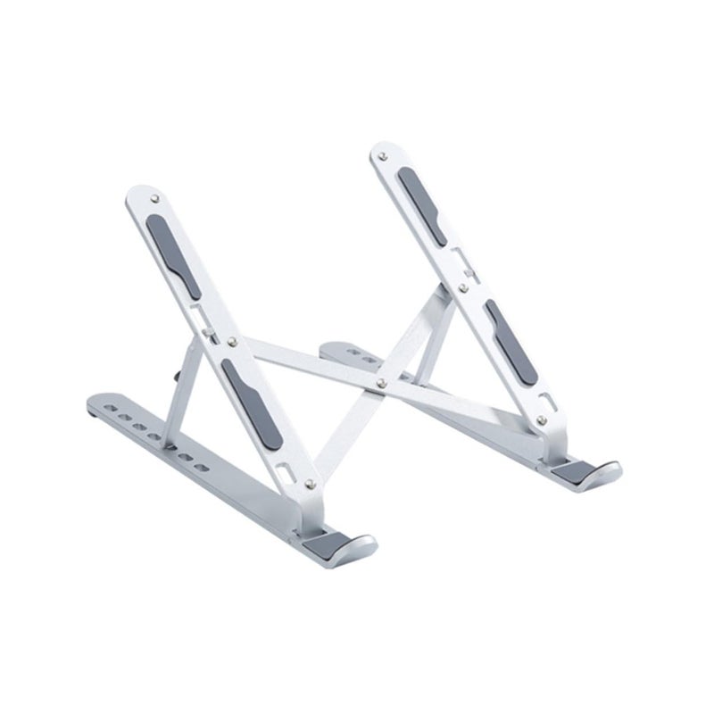 Foldable Aluminum Laptop Stand Adjustable Portable Ergonomic Notebook Holder for Desk - Image 2