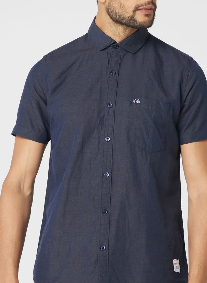 Thomas Scott Classic Slim Fit Linen Cotton Casual Shirt