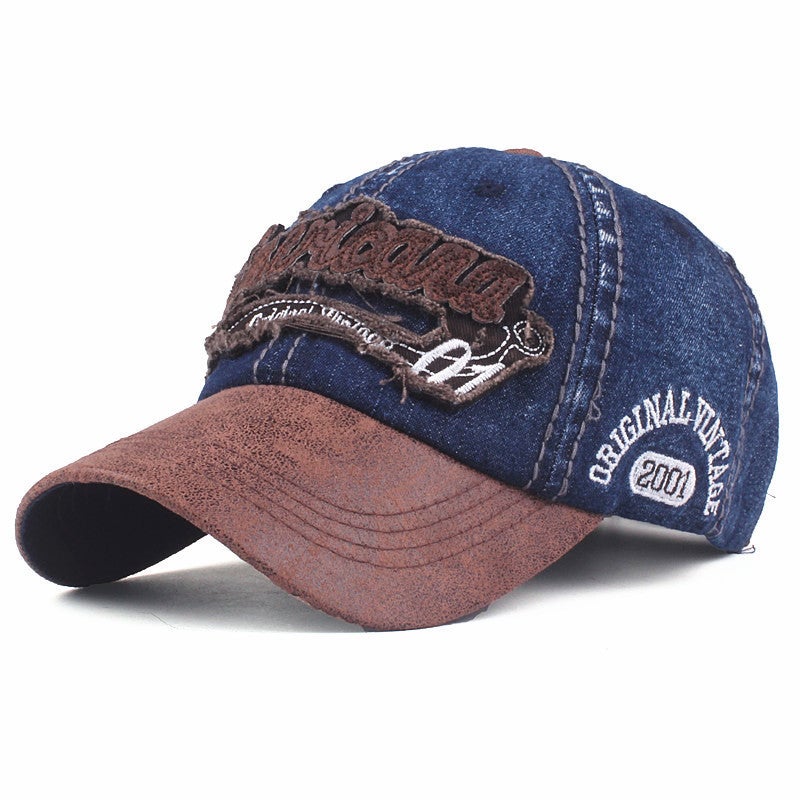Baseball Cap  New Denim Fashion Casual Embroidery American Korean Men Hat - Image 3