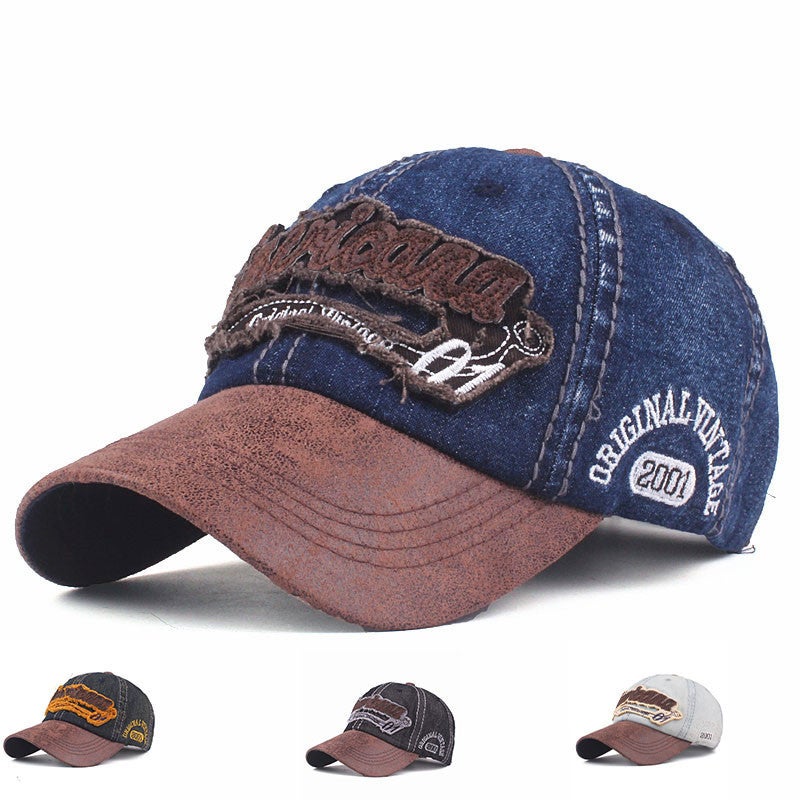 Baseball Cap  New Denim Fashion Casual Embroidery American Korean Men Hat - Image 2