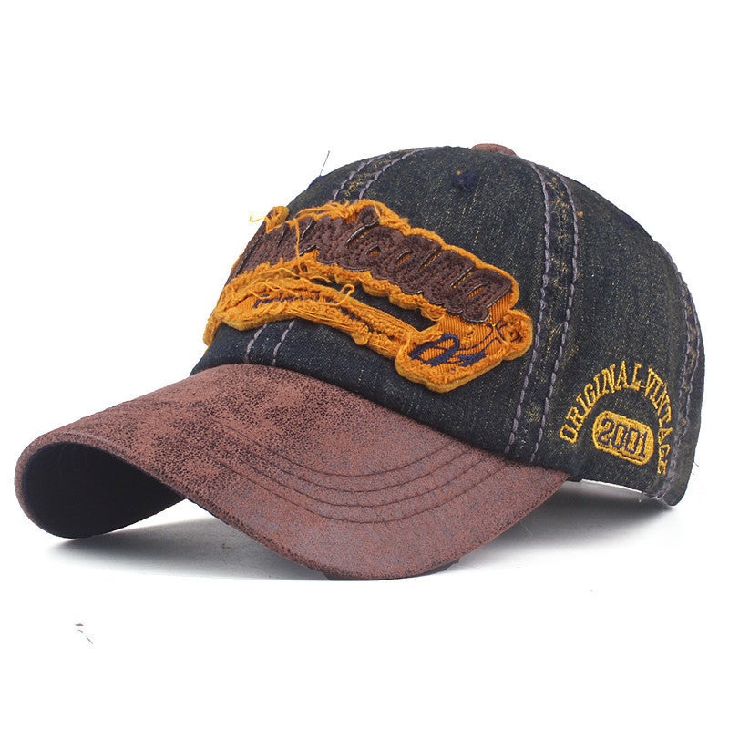 Baseball Cap  New Denim Fashion Casual Embroidery American Korean Men Hat - Image 1