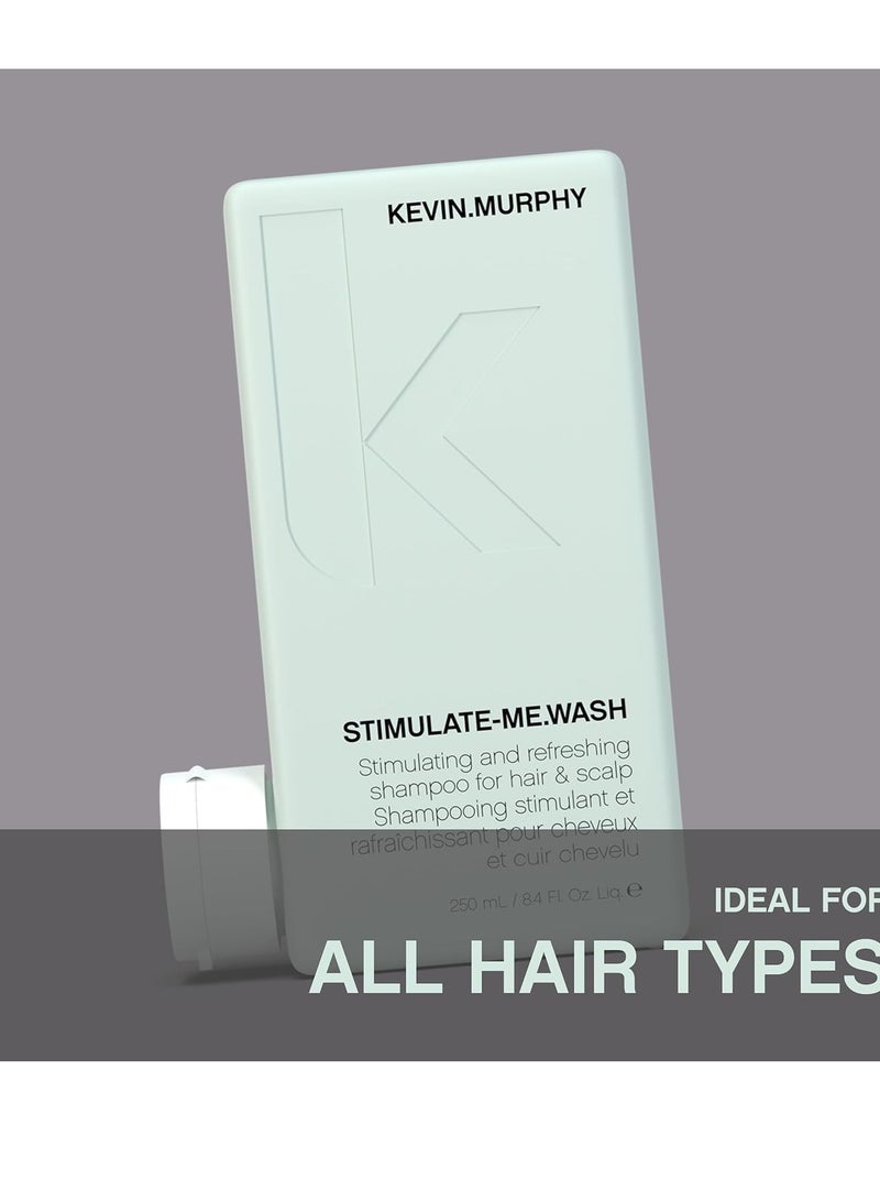 كيفن مورفي شامبو KEVIN.MURPHY STIMULATE-ME.WASH - شامبو م clarifying للشعر وفروة الرأس - لجميع أنواع الشعر - يحفز الشعر - يقوي الشعر - شامبو خالي من القسوة - 250 مل / 8.4 أونصة سائلة - Image 2
