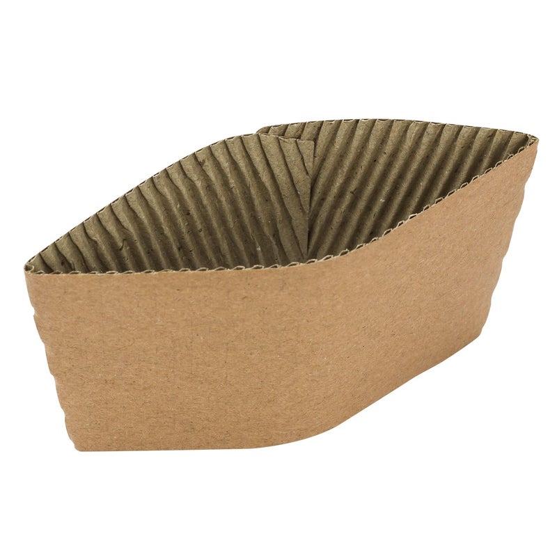 Karat [1,000 ct] Coffee Cup Sleeves Traditional Corrugated Coffee Cup Holder for 10oz to 24oz Cups, Recyclable & Disposable (C5300 Kraft) - Image 3