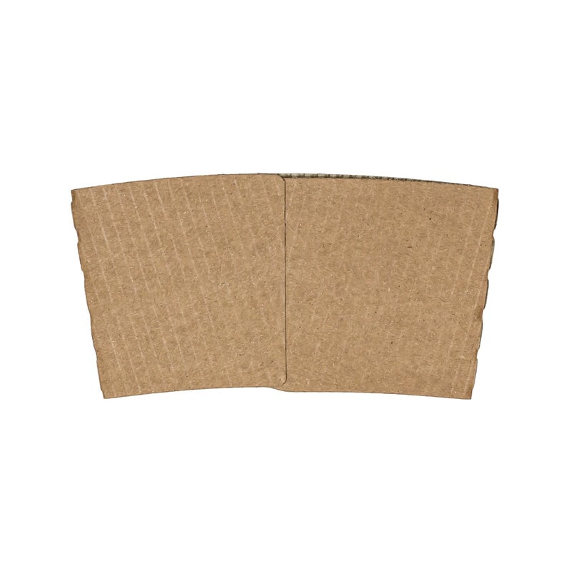 Karat [1,000 ct] Coffee Cup Sleeves Traditional Corrugated Coffee Cup Holder for 10oz to 24oz Cups, Recyclable & Disposable (C5300 Kraft) - Image 2