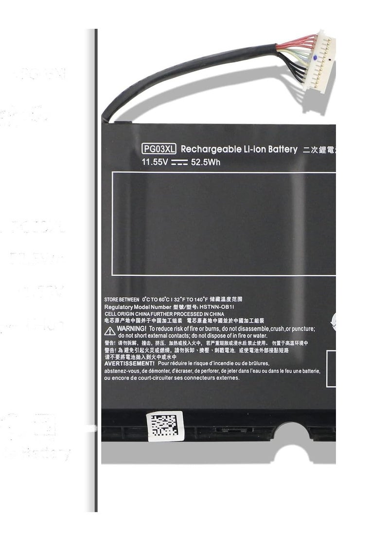 ماركة غير محددة بطارية بديلة PG03XL HSTNN-DB9G لجهاز HP Pavilion Gaming 15-dk0xxx/dk1xxx  - Image 3