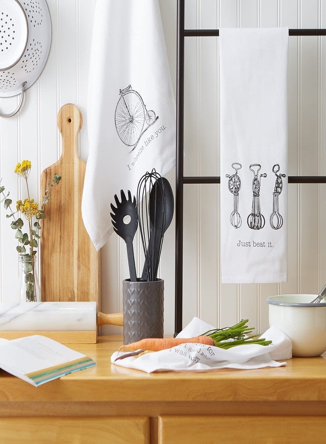 DII Decorative Printed Kitchen Towels Absorbent & Fast-Drying Tea Towel Set, 18x28, Vintage Print, 3 Piece - Image 5
