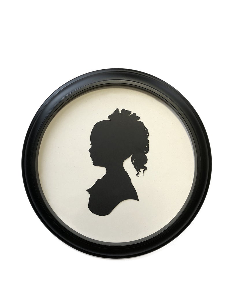 CUT ARTS Round Black 10" Picture Frame - Image 1