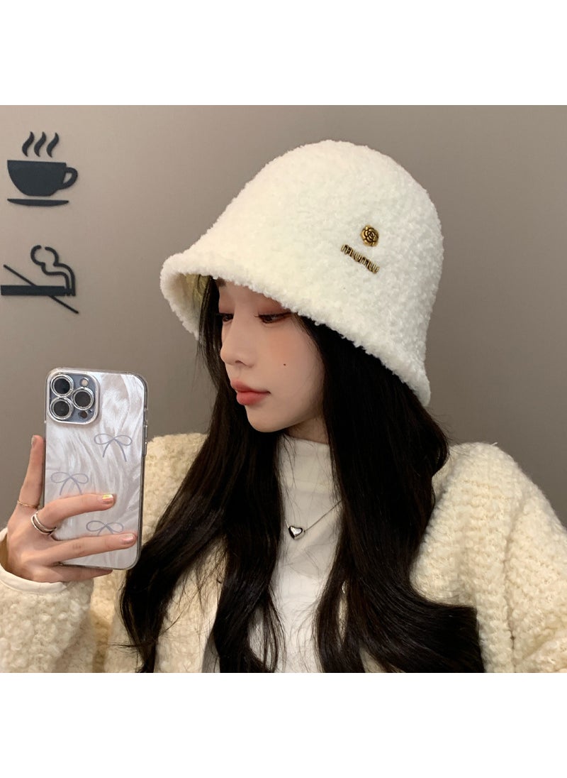 Generic - Korean Winter Fluffy Bucket Hat for Women Mm1795 camel - Image 1