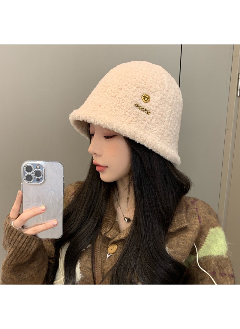 Generic - Korean Winter Fluffy Bucket Hat for Women Mm1795 camel - Image 1