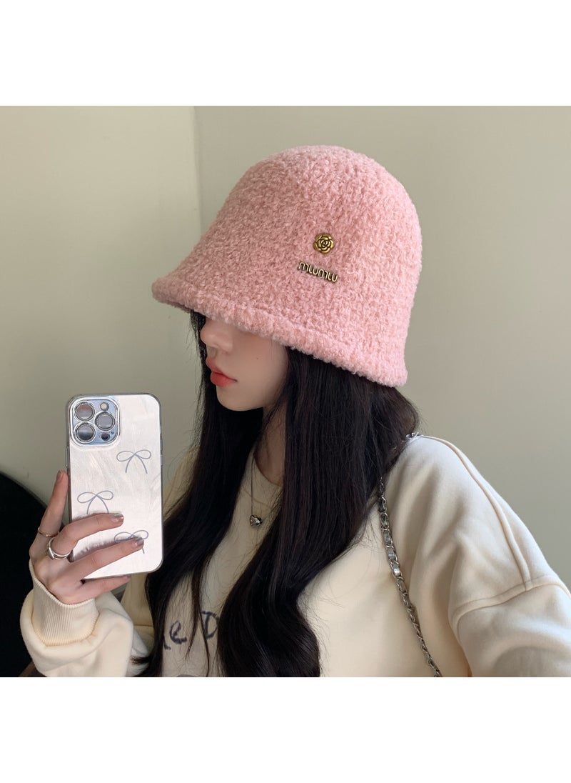 Generic - Korean Winter Fluffy Bucket Hat for Women Mm1795 camel - Image 1