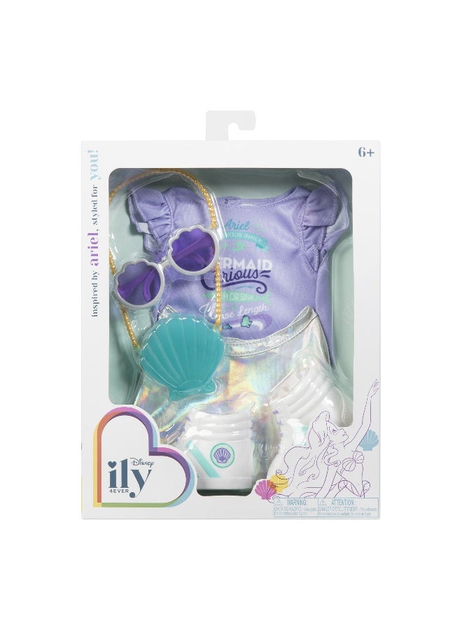 Disney Princess Disney ILY 4Ever Inspired by Ariel Fashion Pack | Disney Princess | Pretend Play | Fashion Dress for 18-Inches Doll | Dress Up | Gift for Kids and Teens | Doll not Included - Image 3