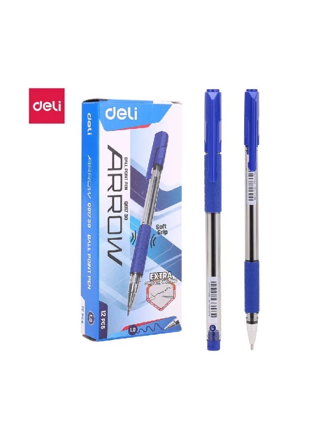 Deli Q01930 ballpoint pen, 0.7 mm - blue - Image 1