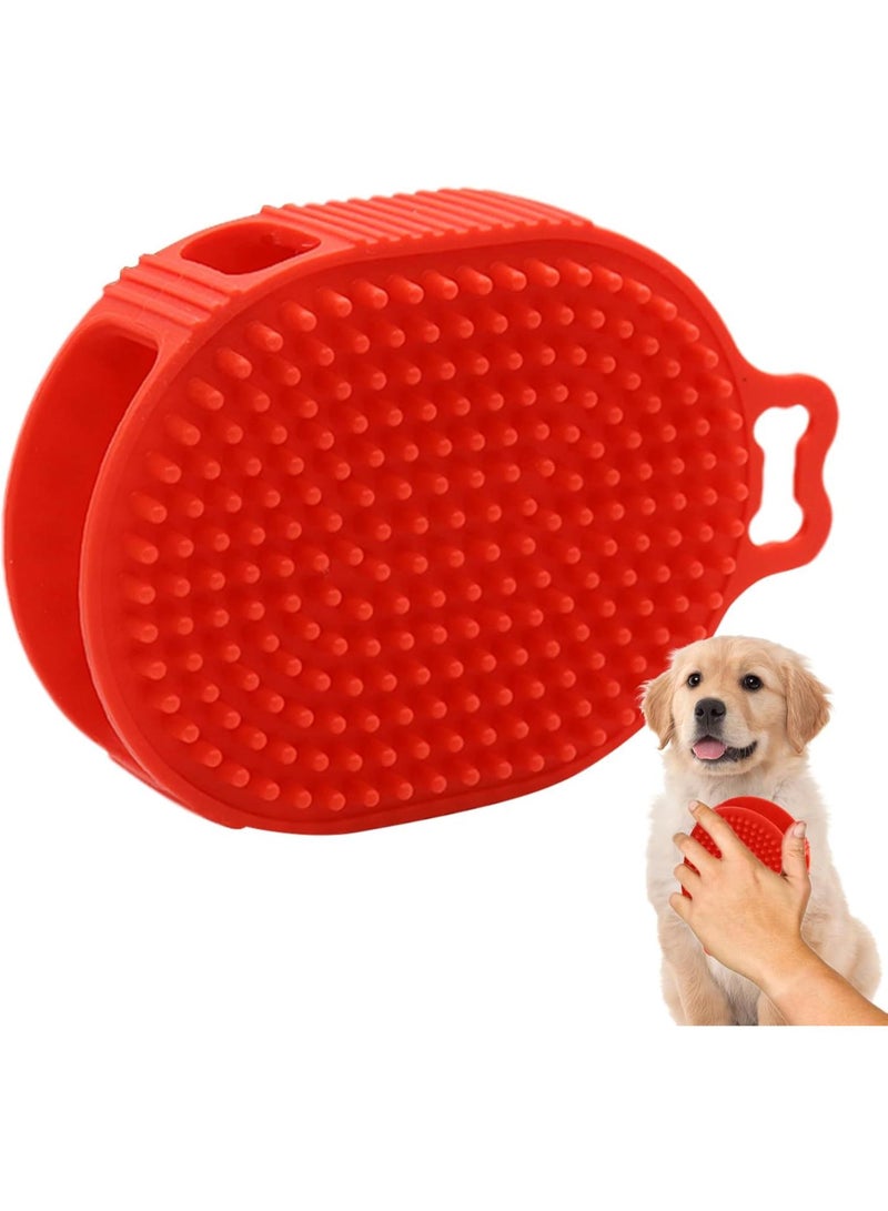 GGOOT Dog Bath Scrubber - Double Sided Silicone Grooming Brush, Soft | Short Hair and Short Hair Pet Massager, Comfortable Products by  - Image 1