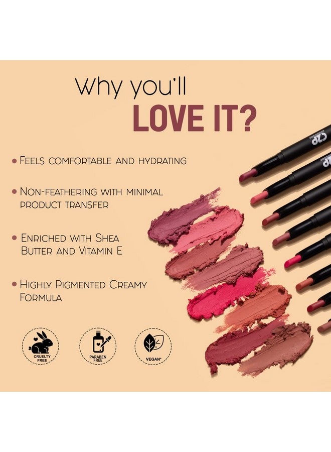 C2P PROFESSIONAL MAKEUP Lipstick Fashionista 124 (Matte) - Image 3