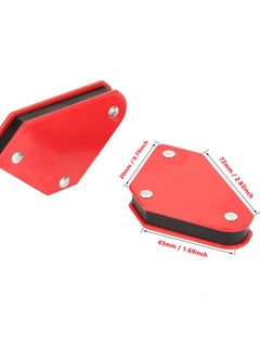 Y&D Strong Hand Tools - Triangle Welding Positioner 4pcs 9LB Angle Soldering Locator Magnetic Magnet Corner Arrows Welder Holder Tool, 5° 90° 135°Angle for Welding,  - Image 4