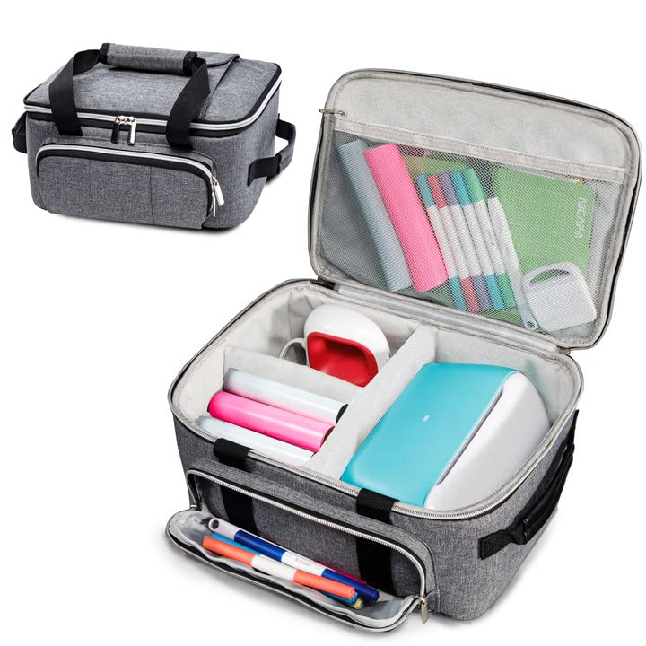 VIGEGARI Carrying Case Compatible with Cricut Joy Easy Press Mini Carrying Bag with Pockets for Cri cut Accessories Cri cut Case