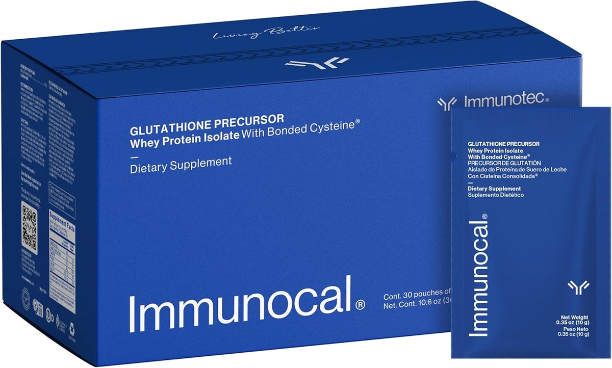 glutathione precursors cysteine whey powder Immunocal Immunocal Precursor Protein Isolate Immune Support Master Antioxidant Detox Cleanse Brain Health FatFree SugarFree LactoseIntolerant Friendly 30 Servings | Best Price KSA apex energetics trizomal glutathione tissue repair research Quantity:60 capsules