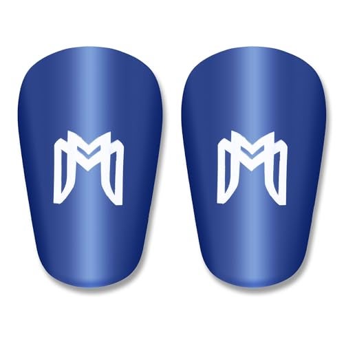 MediCaptain MiniGuards - Mini Shin Guards for Soccer Players - Tiny Shin Pads for Men, Women, Teens - Miniature Shin Guards 3.9 x 2.4 inch - Perfect for High Level Soccer Athletes (Blue) - Image 1