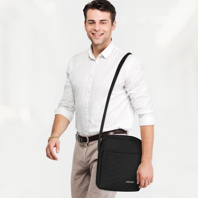 OSOCE Messenger Bag, Crossbody Bag Shoulder Bag for Men Water Resistant Man Bag Man Purse for Business Office, S - Image 3