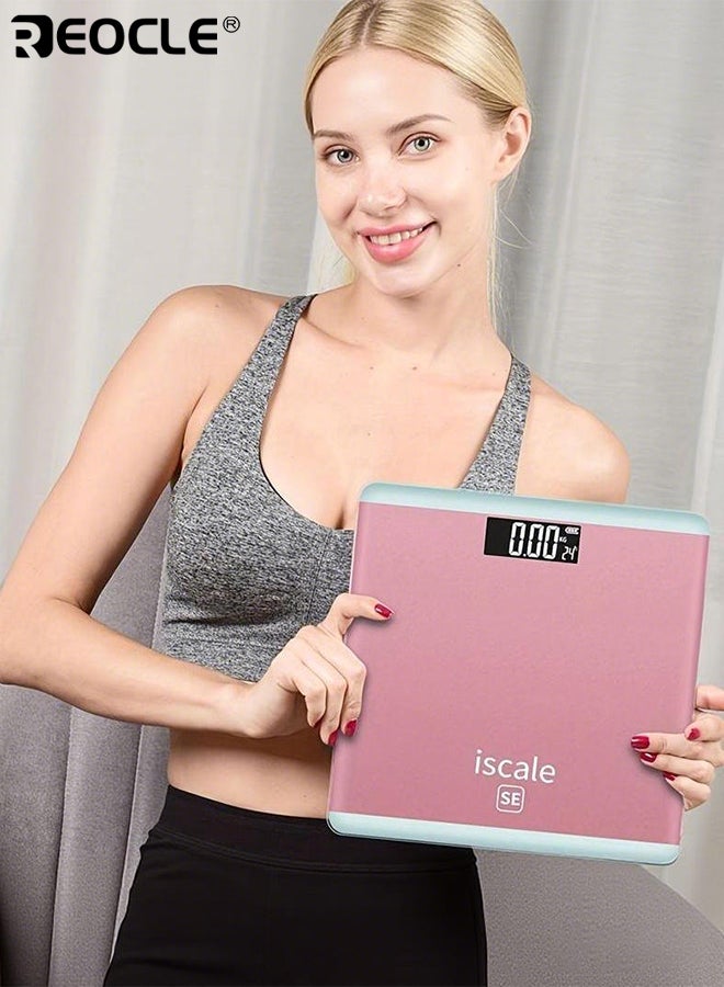 REOCLE Mini Smart Body Weight Scale with Charging line Accurate Weight Measurement Fitness Tracking Digital Display with Temperature Readout Compact Design for Home Use - Image 5