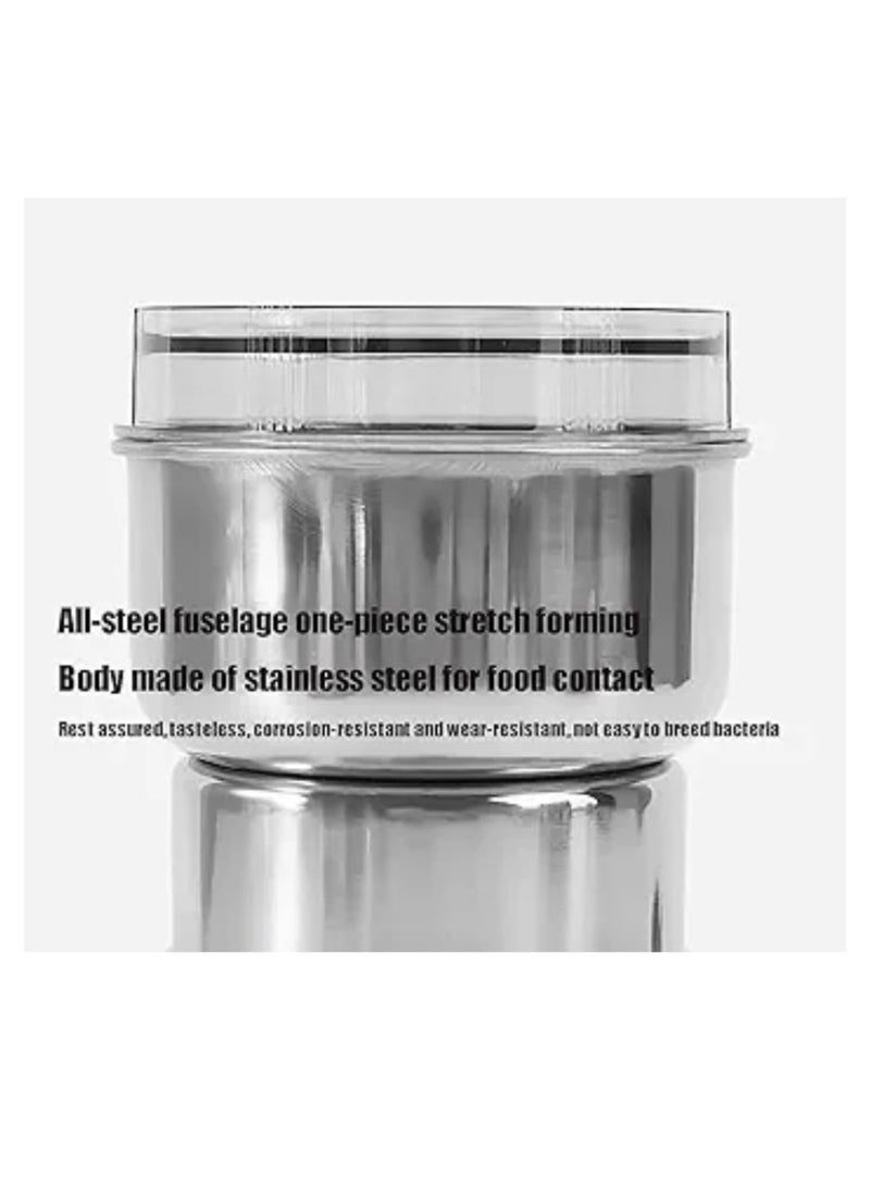 زيروسبيس مطاحن الحبوب، آلة طحن للتوابل المطبخية مطحنة توابل عالية السرعة من الفولاذ المقاوم للصدأ لطحن الحبوب والجذور والدقيق والتوابل والأعلاف (اللون: أربع أوراق) - Image 4