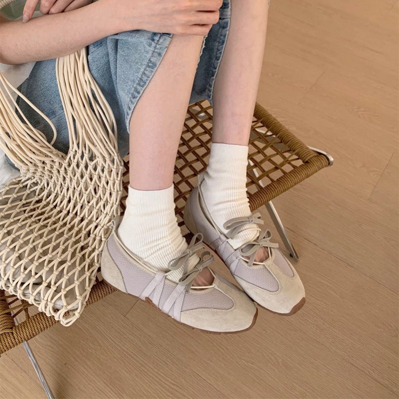 Women's Leather Bowknot Loafer Shoes - Image 5
