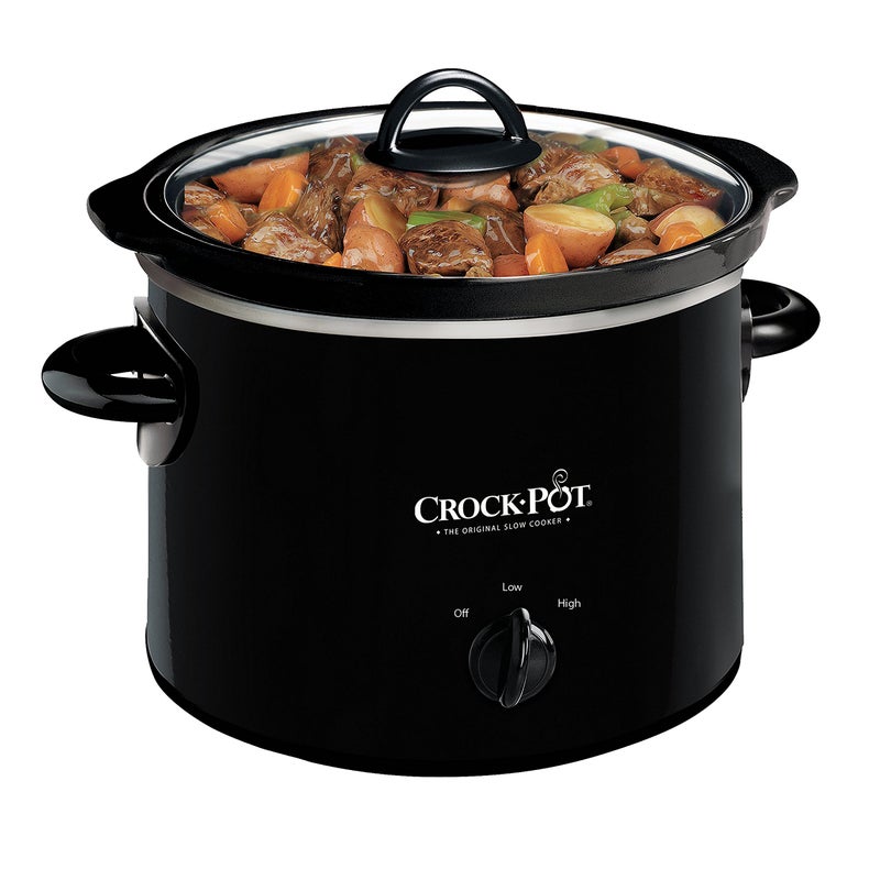 Crock-Pot كروك-بوت 2-كيو تي، طباخ بطيء يدوي دائري أسود - Image 1