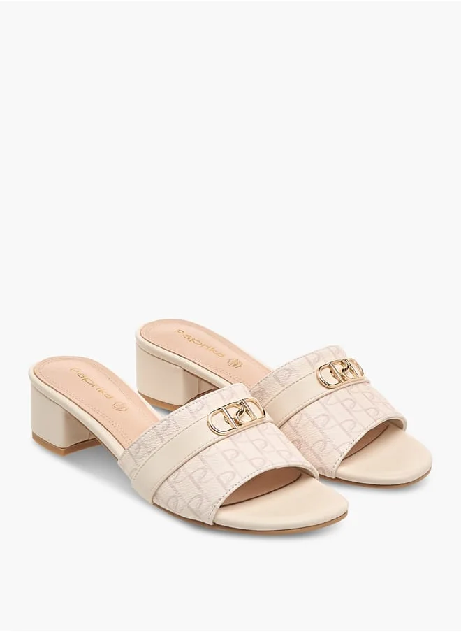 Paprika Women's Sandals with Block Heels