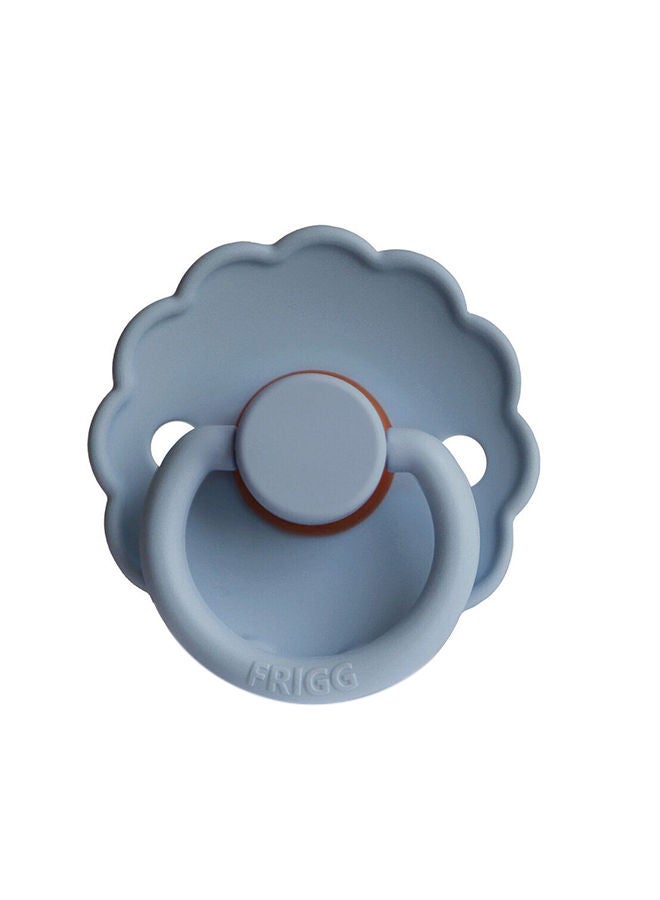 FRIGG Pack Of 1 Daisy Latex Baby Pacifier 6-18M Glacier Blue - Size 2