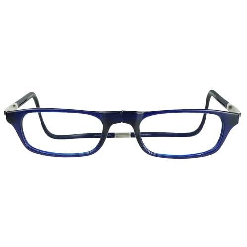 Clic Magnetic Reading Glasses for Men or Women, Computer Readers, Original Expandable (M-XL, Dark Matte Blue, 1.25 Magnification) - Image 2