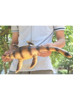 Super Large Dinosaur Plesiosaur Simulation Model Toy Deep Sea Water Monster Carnivorous Dinosaur Stall Toy Hot Sale-Color:Brown Snake Neck Dragon