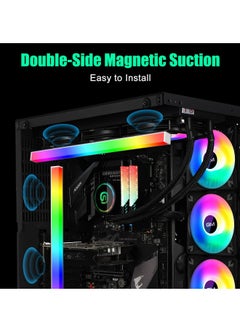 Generic KB-14 RGB PC Light Strip for Gaming Case, 0.98ft Addressable Rainbow Magnetic LED Strip, 5V ARGB 4Pin Header for Asus, Asrock, Gigabyte, Compatible with GIM Hub  - Image 3