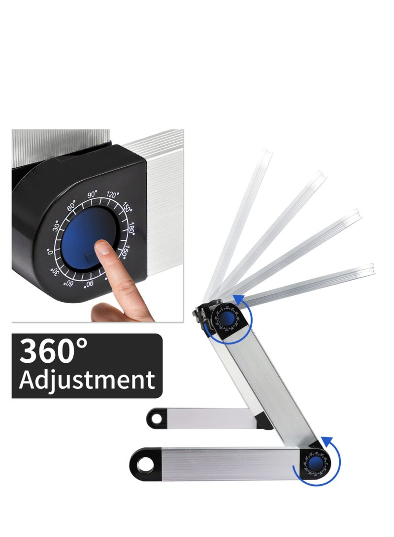 Excefore Book Stand for Reading, Adjustable Book Holder, Ergonomic Multi Heights Angles Holder, Portable Multifunctional Book Holder, with Clips, for Textbook, Cookbook, Sheet Music, Laptop - Image 3