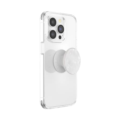 PopSockets Phone Grip with Expanding Kickstand, Adhesive Grip - Acetate Pearl White - Image 2