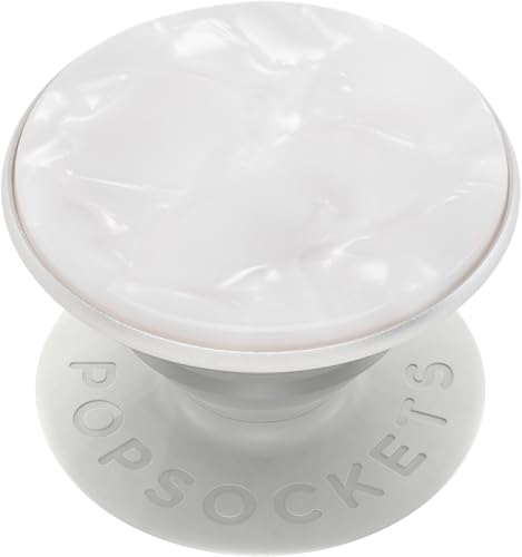 PopSockets Phone Grip with Expanding Kickstand, Adhesive Grip - Acetate Pearl White - Image 1