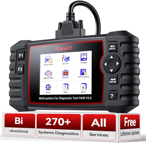 iCarsoft VAWS V3.0 2026 Bidirectional Scan Tool for VW, Audi, Bentley, Bugatti, Seat, MAN LD, Skoda and etc, 40 Special Services Full Systems OBD2 Diagnostic Scanner ECU Coding in-Depth Code Reader - Image 1