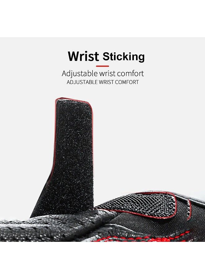 Motorcycle Gloves for Men Women Touchscreen Motocross Dirt Bike Riding Gloves All Finger with Carbon Fiber Protective Hard Knuckles White Size XL - Image 2