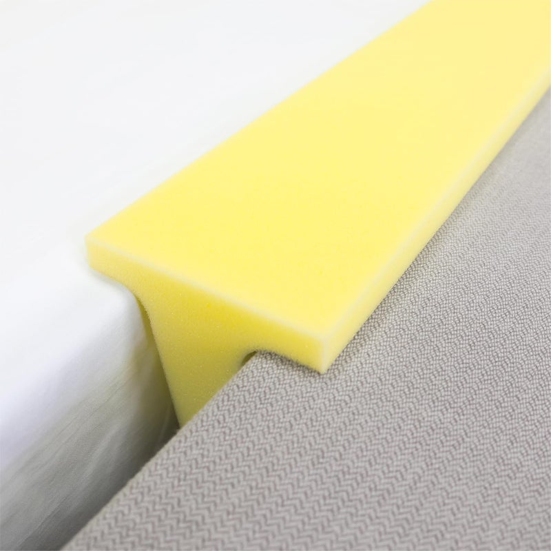 M Mute Touch Bed Filler for Headboard, Suitable for Gap 1-2" of King Queen Twin Bed, 78.7'' Long Wedge Sleeping Pillow, Foam Mattress Gap Filler - Image 2