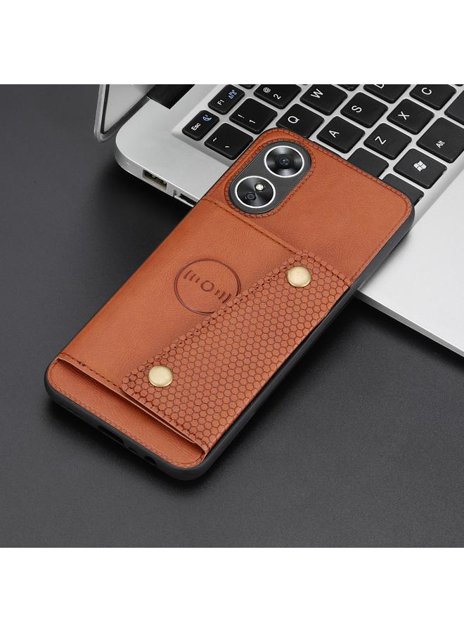 S-TOP Case For OPPO A17 Double Buckle Card Slots Magnetic Phone Case - Image 5