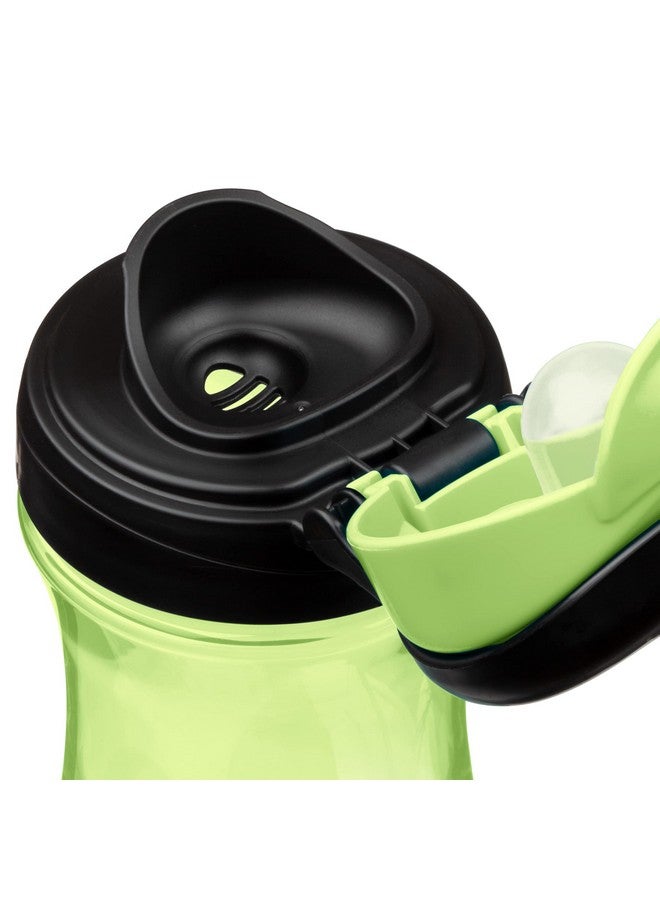 Chicco My Tumbler Open Rim Water Bottle with Free-Flow Spout 12oz.| Spill Proof when Lid is Closed| Flip-Up Carry Handle | Top-Rack Dishwasher Safe | Easy to Hold Toddler Cup | Green | 2+ Years - Image 3