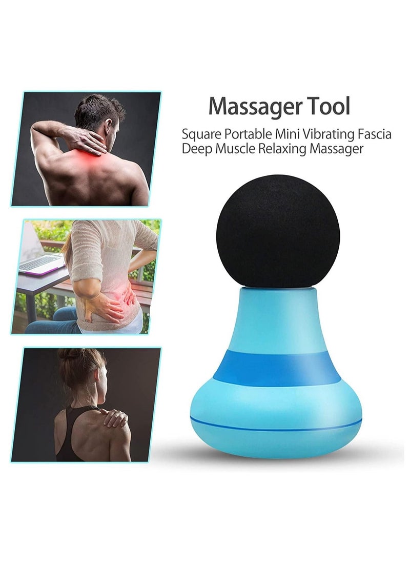 Generic - Handheld Massager with 6 Vibration Modes, Personal Mini Electric Massager 2.0 * 4.5 Inch, Neck Shoulder Back Body Massage for Men and Women (Blue) - Image 1