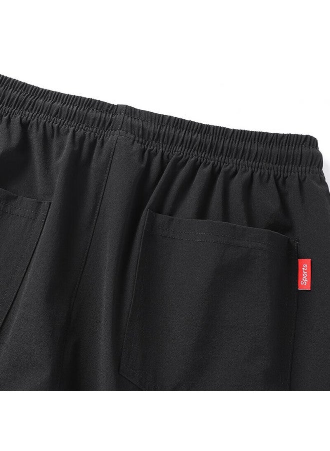 Tucano Men's Casual Pants Korean Style Comfortable All-match Ice Silk Breathable Nine-point Sports Slim Fit Pants Men's Clothing Light Grey A XL - Image 5