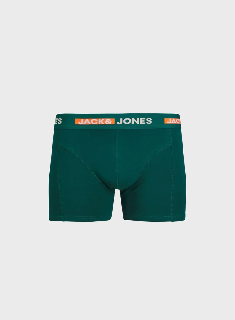 Jack & Jones Junior Youth 3 Pack Logo Waist Boxers