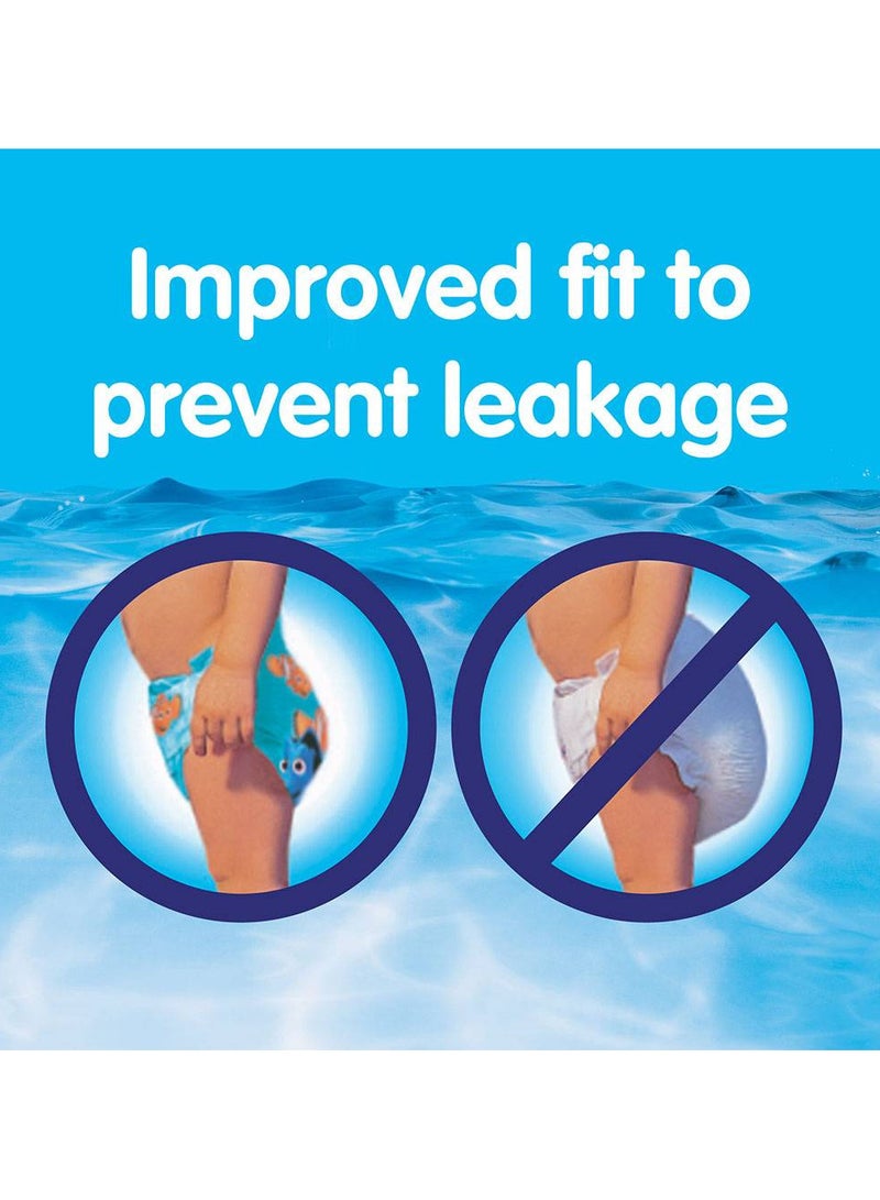 هجيز سروال خاص للسباحة (حفاظ) ليتل سويمر للاستعمال لمرة واحدة، 11- 15 كجم، 11 قطعة - وسط، بجوانب قابلة للفتح والغلق - Image 3