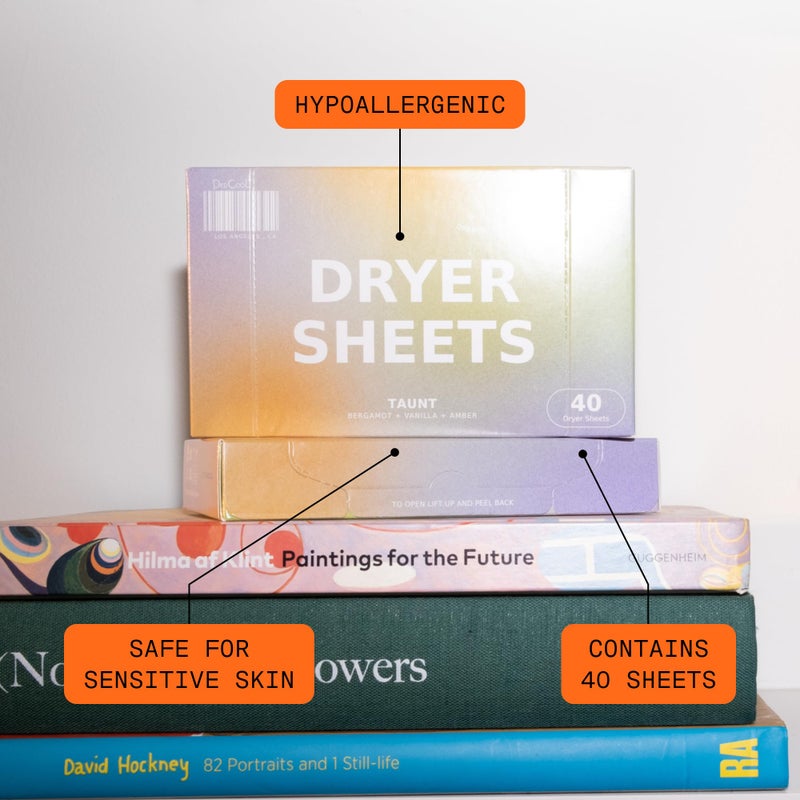 DedCool Dryer Sheets | 01 Taunt | 40 Count | Non-Toxic, Vegan Fabric Softener Sheets | Bergamot, Vanilla & Amber Scent | Softens & Freshens - Image 3