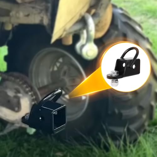 Zejoot Heavy-Duty 2" Rear Trailer Hitch Receiver Adapter with Bolt-On Mount for UTV ATV - Image 5